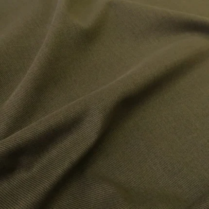 Gabardén khaki zelený česaný