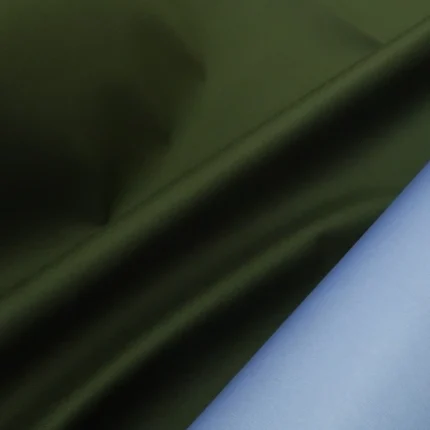 Gabardén khaki zelený plášťový s nepromokavou membránou