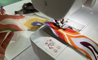 Jak ušít tašku z látky Missoni: Šití s konceptem Quiet Sewing
